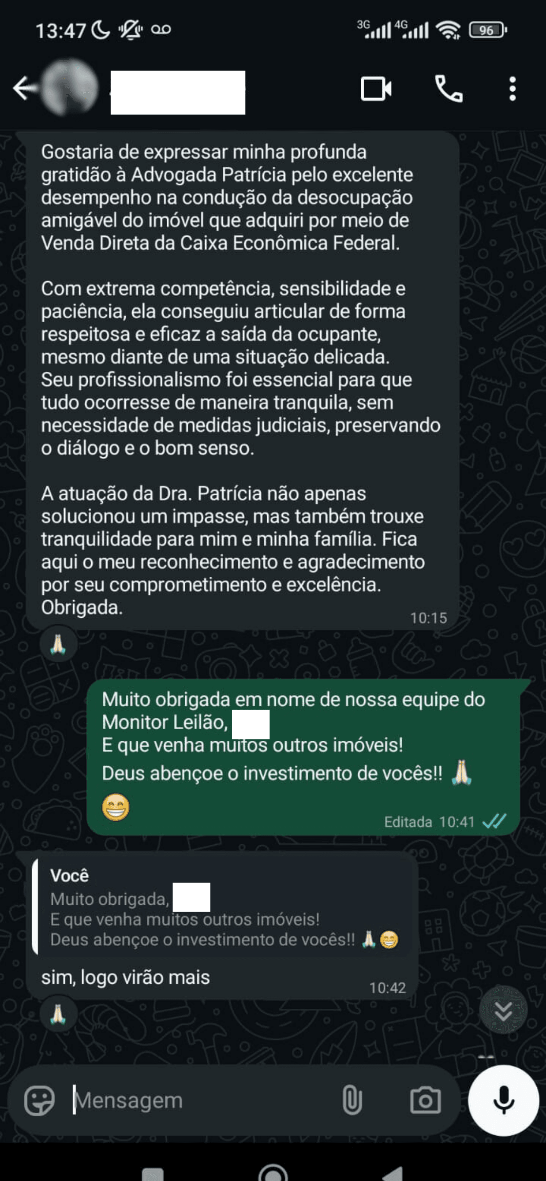 Depoimento da Anirrosi