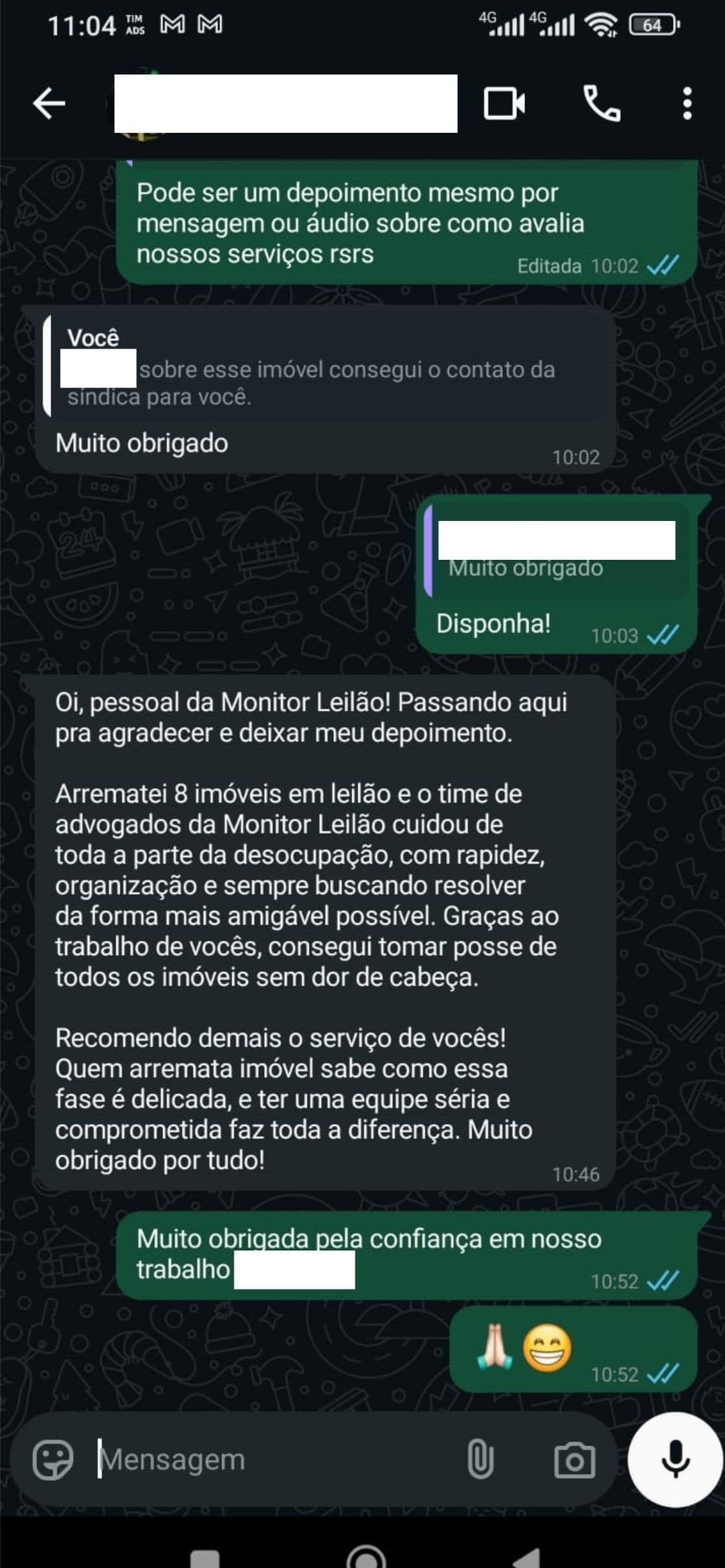Depoimento de Lucas da Silva